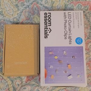 hp Sprocket Blush Pink Mini Instant Printer With Curtain Lights included!